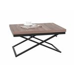 Стол трансформер Орфей 1, чёрный/шимо темный | Интернет магазин мебели и декора LifeDekor