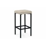 Барный стул Лофт ткань канди крем / черный матовый | Интернет магазин мебели и декора LifeDekor