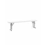 Скамейка складная 152*25*42 см белая | Интернет магазин мебели и декора LifeDekor