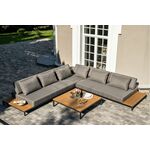 "Амальфия" трансформирующаяся лаунж-зона из алюминия, цвет графит | Интернет магазин мебели и декора LifeDekor