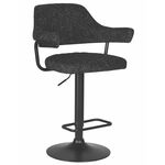 Стул барный DOBRIN CHARLY BLACK, черный твид (LEO18) | Интернет магазин мебели и декора LifeDekor