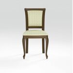 Стул Кабриоль, Орех тёмный, ткань Призма 37/1 | Интернет магазин мебели и декора LifeDekor