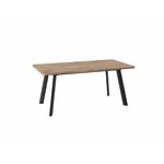 Стол Леон LUX RADIAL 180, Дуб Веллингтон, Черный | Интернет магазин мебели и декора LifeDekor