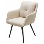 Стул VALLEYS Бежевый Lake-110, ткань / черный каркас / Товарный знак DISAUR | Интернет магазин мебели и декора LifeDekor