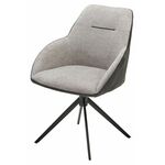 Стул TORNADO 360 град. Серый Brego-07, ткань/ темно-серый Modern-454, велюр/ черный каркас, DISAUR | Интернет магазин мебели и декора LifeDekor