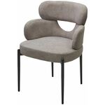 Стул VALTER AR627-11B Молочный, ткань / Черный каркас, ®DISAUR | Интернет магазин мебели и декора LifeDekor