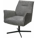 Кресло BELFAST 360 град. XD841-16 Серый, букле/ GINO-457 Серый, ткань/ Черный, ®DISAUR | Интернет магазин мебели и декора LifeDekor
