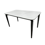 Стол обеденный Блум ART2922-160W, 160х90х75 см, белая керамика/черный | Интернет магазин мебели и декора LifeDekor