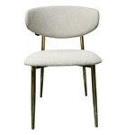 Стул обеденный Оскар ART2969-MK, молочный/глянцевое золото | Интернет магазин мебели и декора LifeDekor