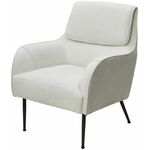 Кресло MAGDA Cato-01 белый, ткань / черный каркас, ®DISAUR | Интернет магазин мебели и декора LifeDekor