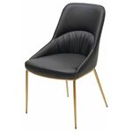 Стул ABRIOLA Black Ti-25, PU / бронзовый, ®DISAUR | Интернет магазин мебели и декора LifeDekor