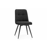 Стул на металлокаркасе Texas 4 поворотный темно-серый / черный | Интернет магазин мебели и декора LifeDekor