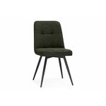 Стул на металлокаркасе Texas 4 поворотный темно-зеленый / черный | Интернет магазин мебели и декора LifeDekor