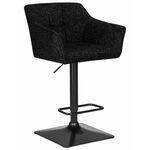 Стул барный DOBRIN RALF, черный твид (LEO18) | Интернет магазин мебели и декора LifeDekor