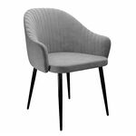 Стул DikLine 440 TW09 светло-серый, ножки черные | Интернет магазин мебели и декора LifeDekor