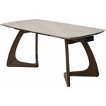 Стол DAKAR 180 GLOSS AMBER JADE SOLID CERAMIC / Орех, ®DISAUR | Интернет магазин мебели и декора LifeDekor