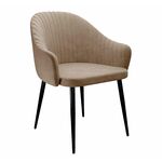 Стул DikLine 440 TW05 капучино, ножки черные | Интернет магазин мебели и декора LifeDekor