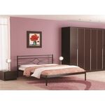 Кровать двуспальная Мираж (180х200/мет. основание/ Коричневый эмаль RAL 8017) | Интернет магазин мебели и декора LifeDekor