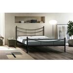 Кровать двуспальная Luna (140х200/металлическое основание) Черный | Интернет магазин мебели и декора LifeDekor