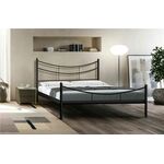 Кровать односпальная "LUNA" (120х200/металлическое основание) Черный | Интернет магазин мебели и декора LifeDekor