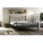 Кровать двуспальная "Luna" (180х200/металлическое основание) Коричневый бархат | Интернет магазин мебели и декора LifeDekor