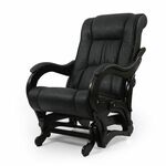 Кресло-маятник Сенатор 78 (Венге / Vegas Lite Black к/з) | Интернет магазин мебели и декора LifeDekor