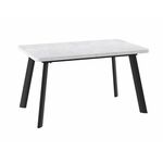 Cтол раздвижной со стеклом Leon Lux Radial-180 (Серый сланец/черный) 180(240)х95 | Интернет магазин мебели и декора LifeDekor