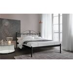 Кровать двуспальная Розана (140х200/металлическое основание) Черный | Интернет магазин мебели и декора LifeDekor