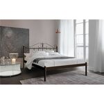 Кровать "Розана" (120х200/металлическое основание) Коричневый бархат | Интернет магазин мебели и декора LifeDekor