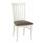 Стул полумягкий Лотос (Слоновая кость/ткань Опера какао) | Интернет магазин мебели и декора LifeDekor