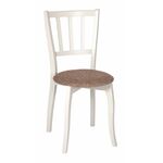 Стул Сальст (тон 308 слоновая кость/ткань Мерц белый) | Интернет магазин мебели и декора LifeDekor