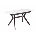 Стол Пекин (1400*820+400/цвет столешницы Белый/цвет ножек Венге) | Интернет магазин мебели и декора LifeDekor