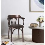 Стул Михаэль венский мягкий (темный тон, экокожа коричневая) | Интернет магазин мебели и декора LifeDekor