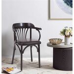 Стул Венский мягкий (венге, экокожа коричневая) | Интернет магазин мебели и декора LifeDekor