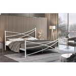 Кровать Лиана (160х200/металлическое основание) Белый | Интернет магазин мебели и декора LifeDekor