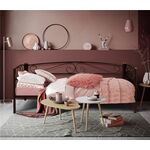 Кушетка Оптима Люкс (90х200/металлическое основание) Коричневый бархат | Интернет магазин мебели и декора LifeDekor