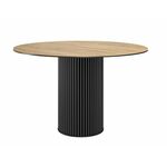 Стол DikLine AKR120 Керамика древесная OAKWOOD HONEY/подстолье черное/опоры черные (2 уп.) | Интернет магазин мебели и декора LifeDekor