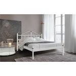 Кровать двуспальная "Розана" (180х200/металлическое основание/Белый) | Интернет магазин мебели и декора LifeDekor