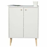 Комод Komo-3 (700х330х930 мм, ЛДСП Белый 16мм, ножки береза) | Интернет магазин мебели и декора LifeDekor