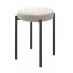 Табурет BOB (b03 / CREAM LUX/Черный) | Интернет магазин мебели и декора LifeDekor