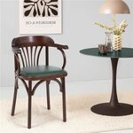 Стул Венский мягкий (темный тон, экокожа зеленая) | Интернет магазин мебели и декора LifeDekor