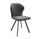 Стул Robby D-R поворотный (b28 Antracite Lux/Черный) | Интернет магазин мебели и декора LifeDekor