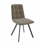 Стул Rom D-R поворотный (b5 Latte Lux/Черный) | Интернет магазин мебели и декора LifeDekor