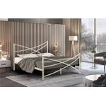 Кровать Лиана (120х200/металлическое основание) Бежевый | Интернет магазин мебели и декора LifeDekor