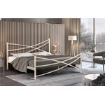 Кровать Лиана (140х200/металлическое основание) Бежевый | Интернет магазин мебели и декора LifeDekor