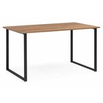 Стол деревянный Лиман 120 х 80 дуб крафт золотой / черный матовый | Интернет магазин мебели и декора LifeDekor