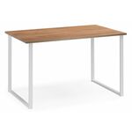 Стол деревянный Лиман 140 x 80 дуб крафт золотой / белый матовый | Интернет магазин мебели и декора LifeDekor