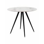 Стол Ники круглый столешница керамика Ice Jade 900 | Интернет магазин мебели и декора LifeDekor