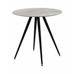 Стол Ники круглый столешница керамика Italian light grey 800 | Интернет магазин мебели и декора LifeDekor