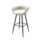 Стул полубарный Барни Р 700, Черный/CREAM LUX b03 | Интернет магазин мебели и декора LifeDekor